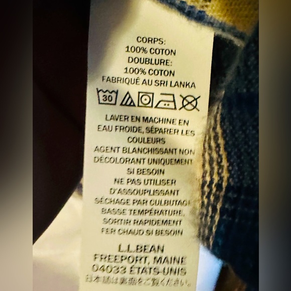 LL Bean men’s button up lightweight jacket NWOT, XL REGULAR 100% Cotton - Picture 5 of 6